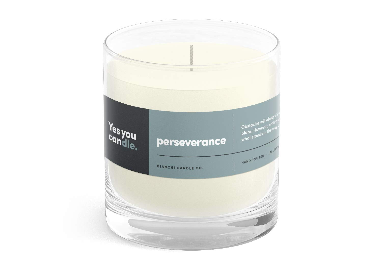 Hope, Inspirational 8oz Highly Scented Candle, Soy, Made in USA, Great Message, Pure Essential Oils, Holiday Gift, Aromatherapy, 100% Pure, Vanilla and Sandalwood