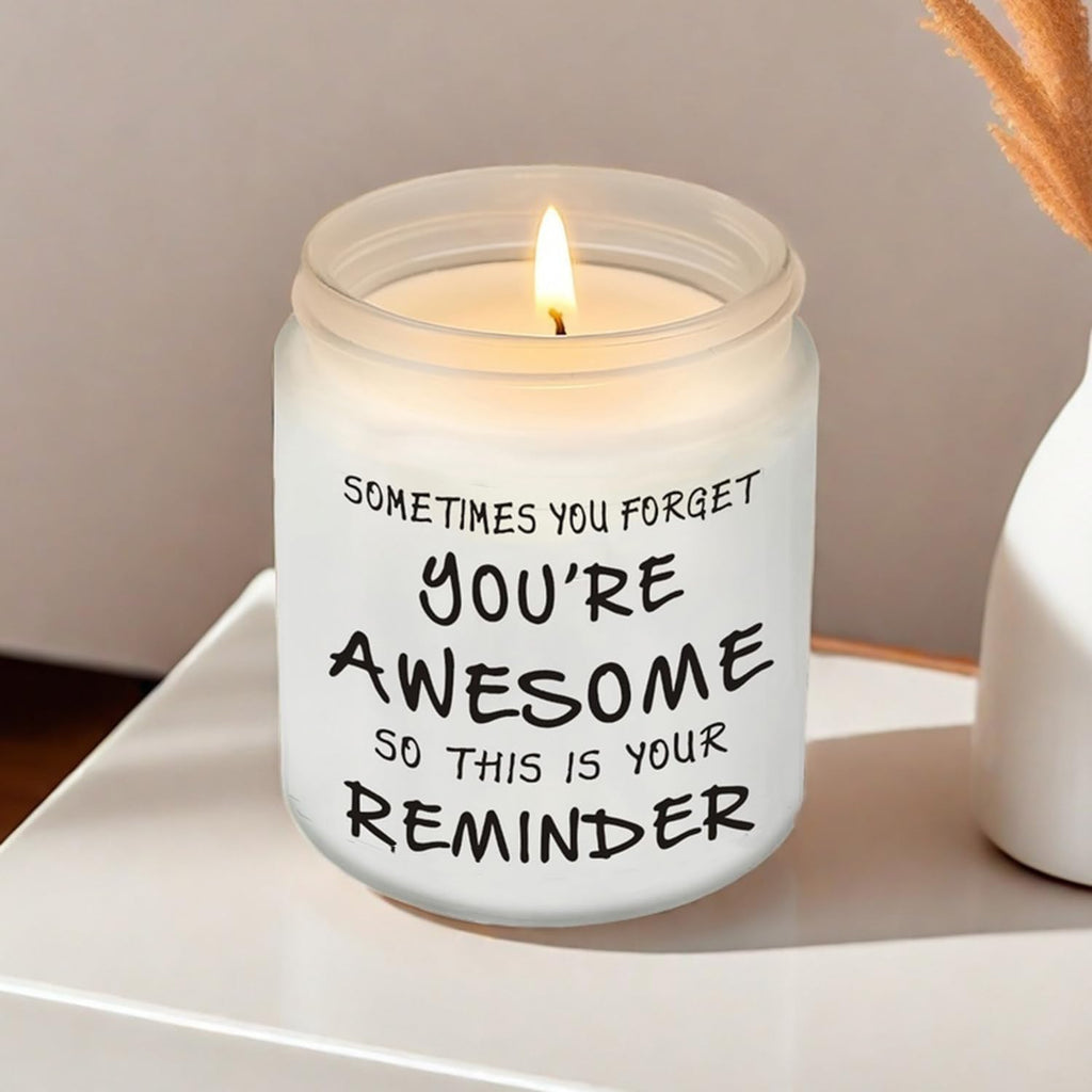 BFJLIFE Candles Gifts for Women Inspirational Unique Valentines Mothers Day Christmas Birthday Gifts for Her Sister Best Friend Wife Girlfriend Stocking Stuffers for Women Lavender Scented Candle