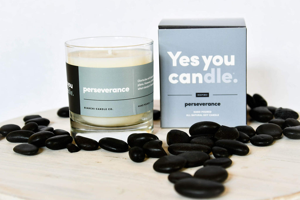 Hope, Inspirational 8oz Highly Scented Candle, Soy, Made in USA, Great Message, Pure Essential Oils, Holiday Gift, Aromatherapy, 100% Pure, Vanilla and Sandalwood