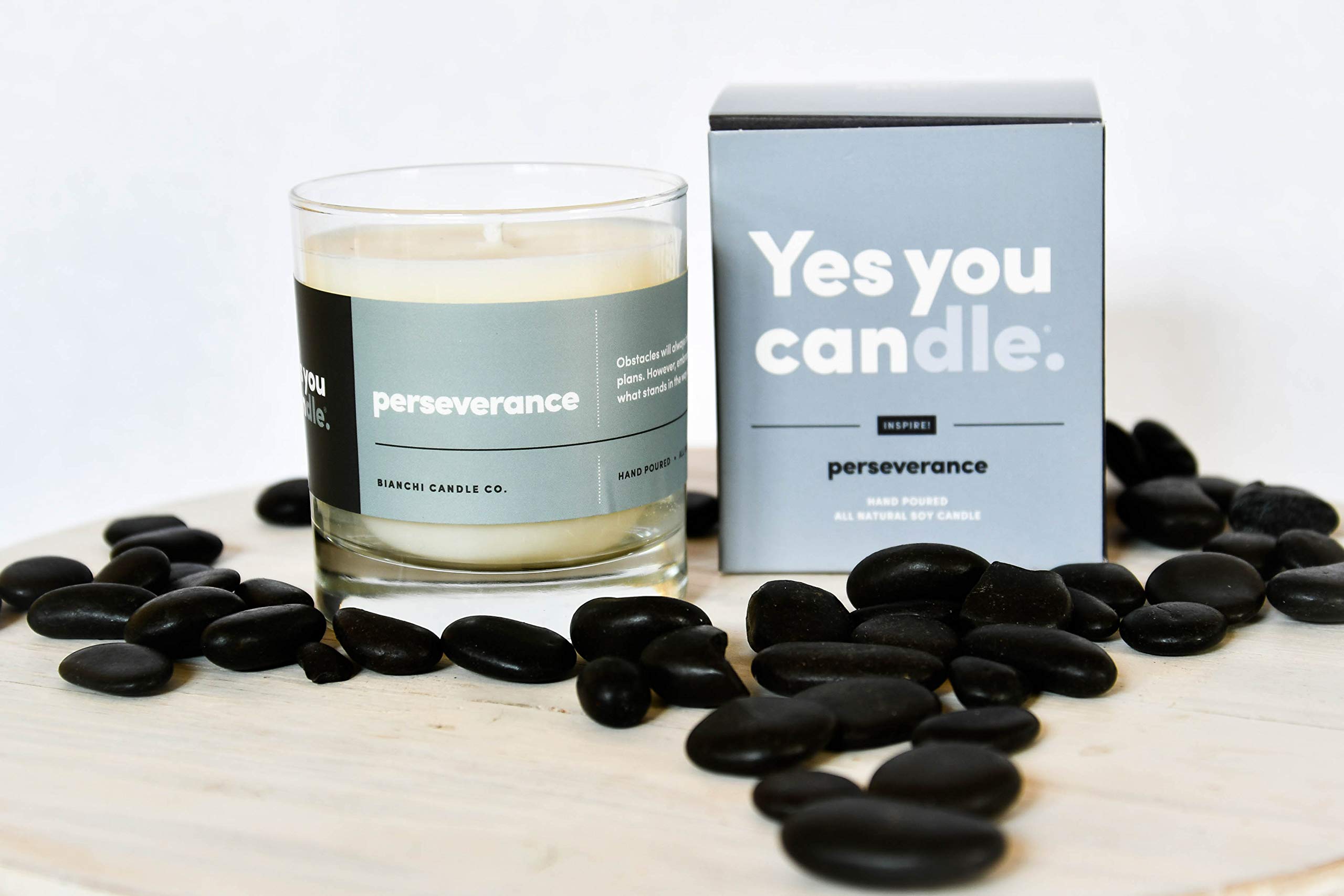 Hope, Inspirational 8oz Highly Scented Candle, Soy, Made in USA, Great Message, Pure Essential Oils, Holiday Gift, Aromatherapy, 100% Pure, Vanilla and Sandalwood