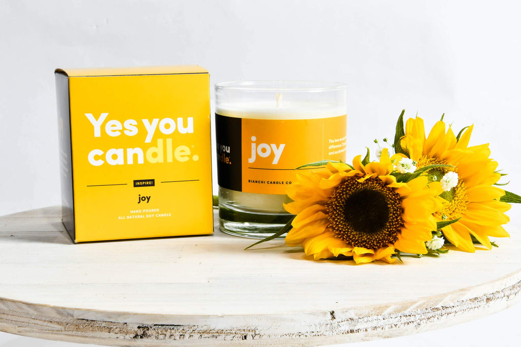 Hope, Inspirational 8oz Highly Scented Candle, Soy, Made in USA, Great Message, Pure Essential Oils, Holiday Gift, Aromatherapy, 100% Pure, Vanilla and Sandalwood