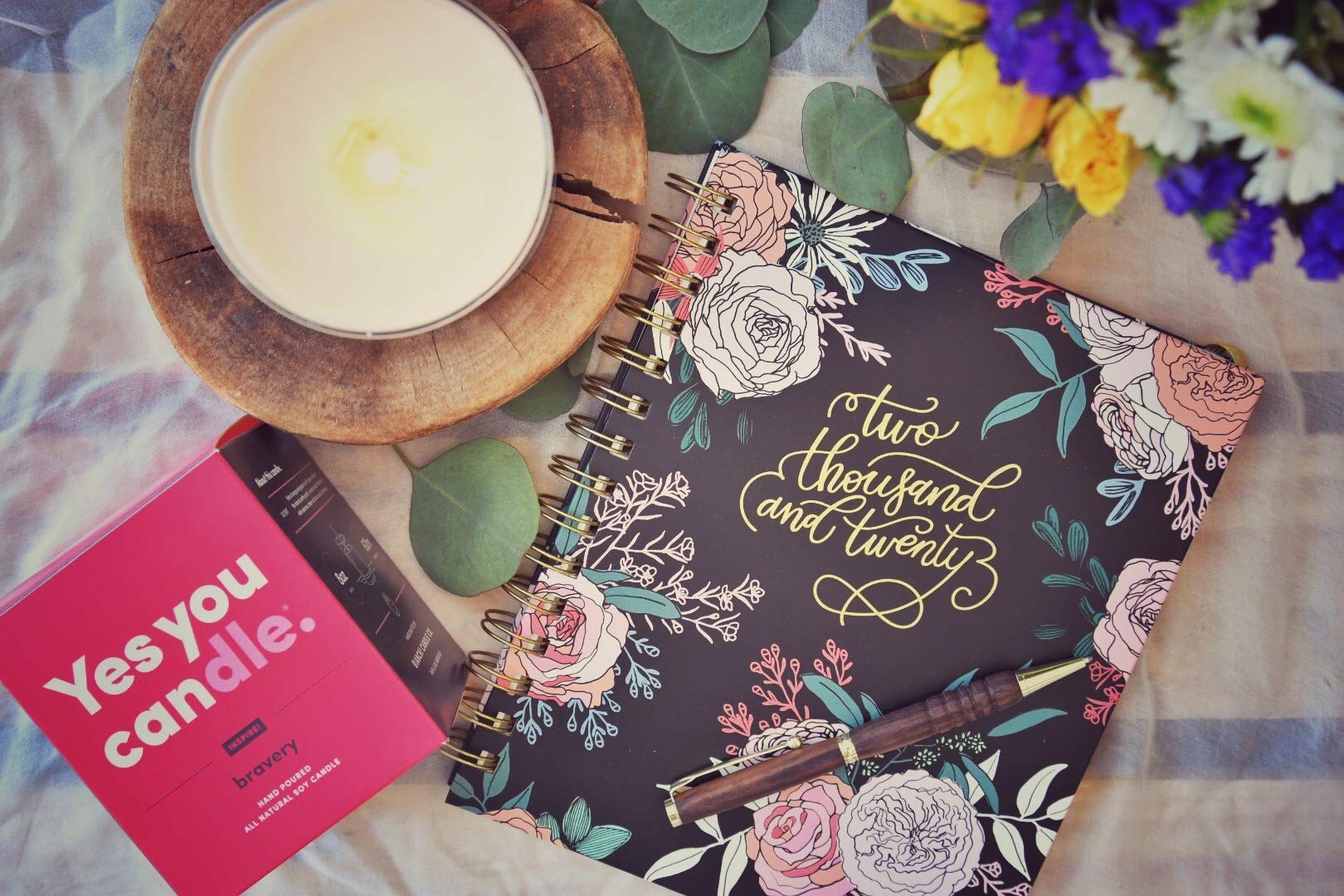 Hope, Inspirational 8oz Highly Scented Candle, Soy, Made in USA, Great Message, Pure Essential Oils, Holiday Gift, Aromatherapy, 100% Pure, Vanilla and Sandalwood