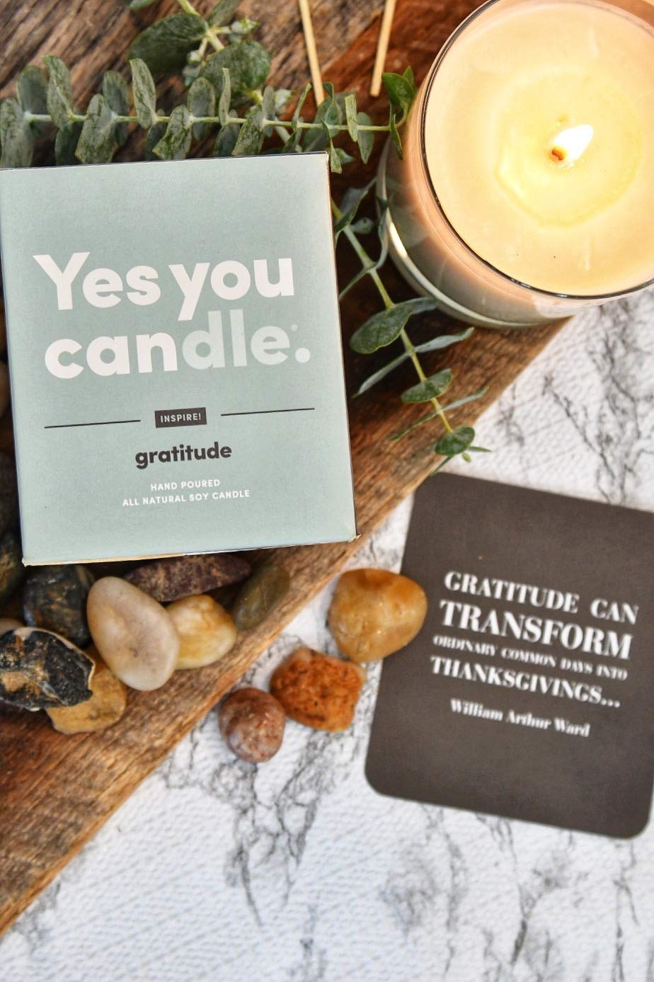 Hope, Inspirational 8oz Highly Scented Candle, Soy, Made in USA, Great Message, Pure Essential Oils, Holiday Gift, Aromatherapy, 100% Pure, Vanilla and Sandalwood