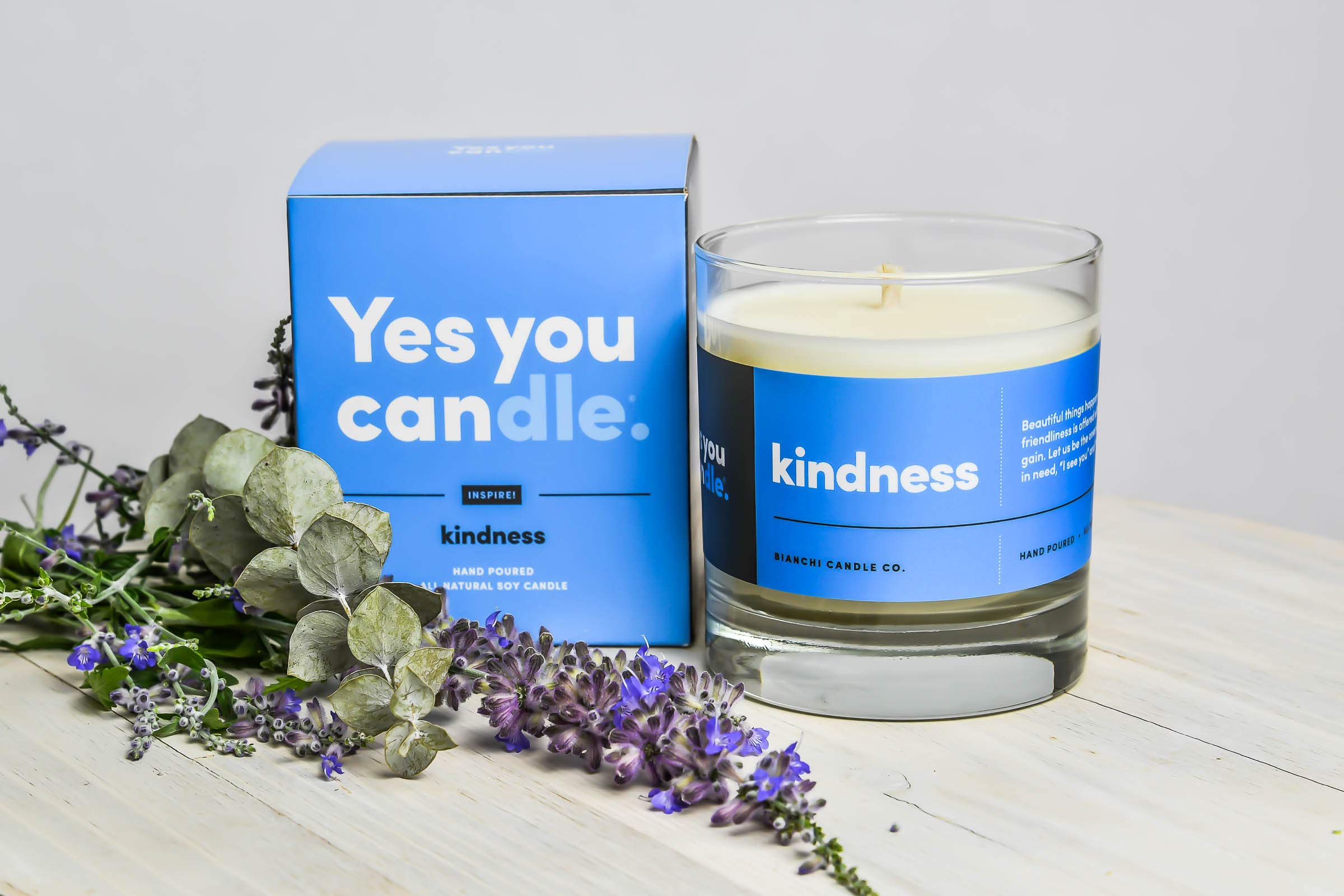 Hope, Inspirational 8oz Highly Scented Candle, Soy, Made in USA, Great Message, Pure Essential Oils, Holiday Gift, Aromatherapy, 100% Pure, Vanilla and Sandalwood