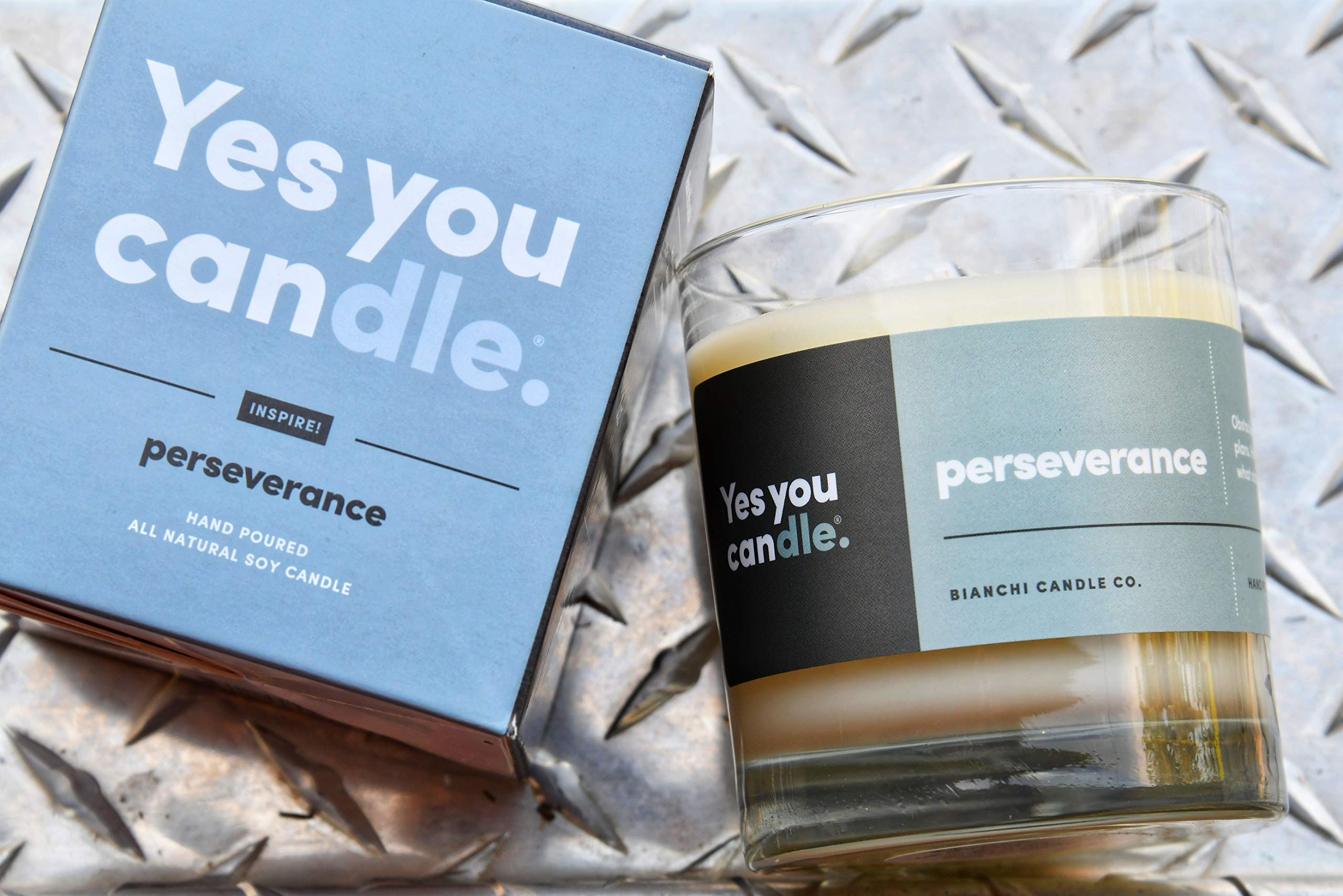 Hope, Inspirational 8oz Highly Scented Candle, Soy, Made in USA, Great Message, Pure Essential Oils, Holiday Gift, Aromatherapy, 100% Pure, Vanilla and Sandalwood