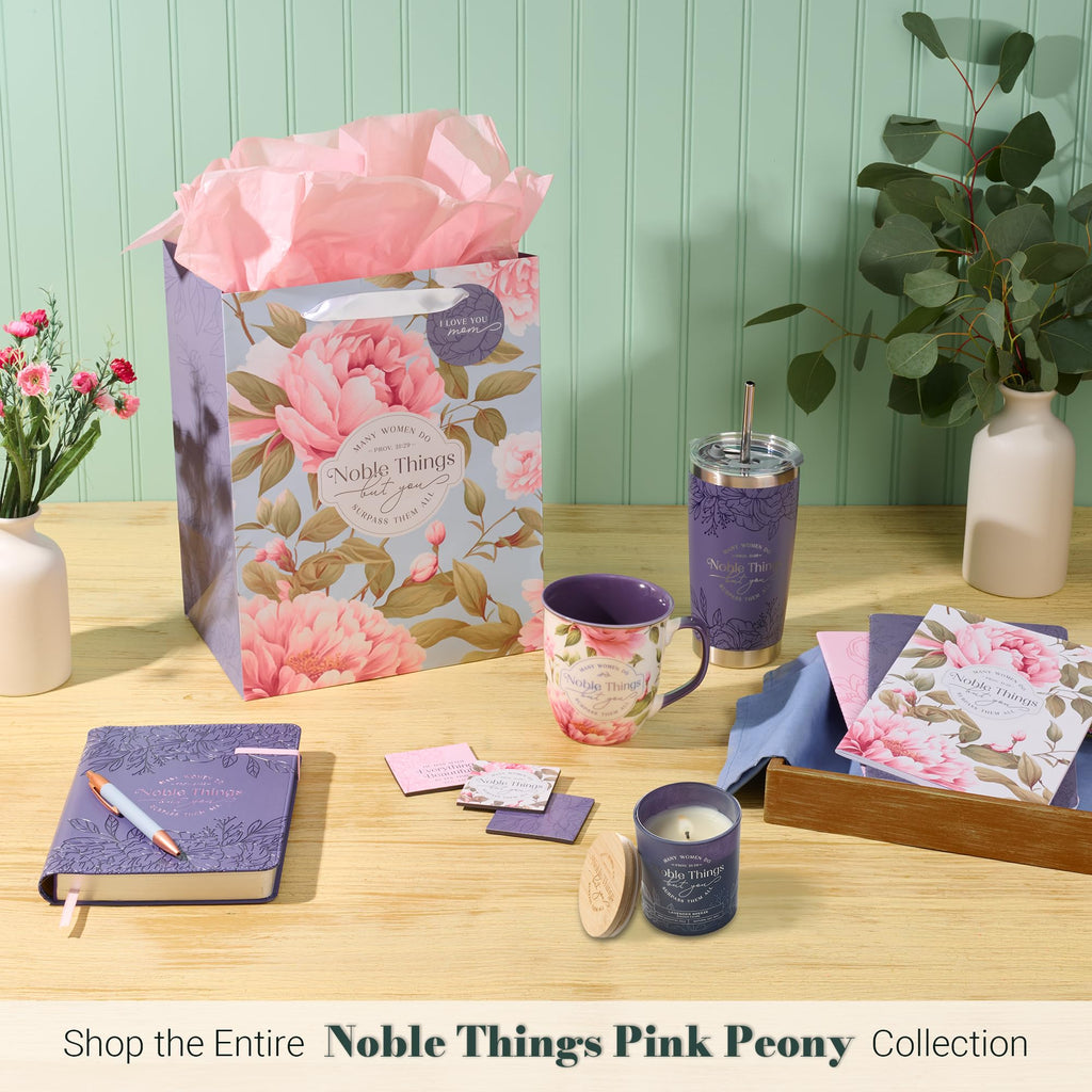 Christian Art Gifts Natural Soy Wax Inspirational Scripture Scented Candle: All Things for Good Bible Verse, Glass Jar, Bamboo Lid, Pure Essential Oils, Lead-Free Cotton Wick, Calming Breeze Scent