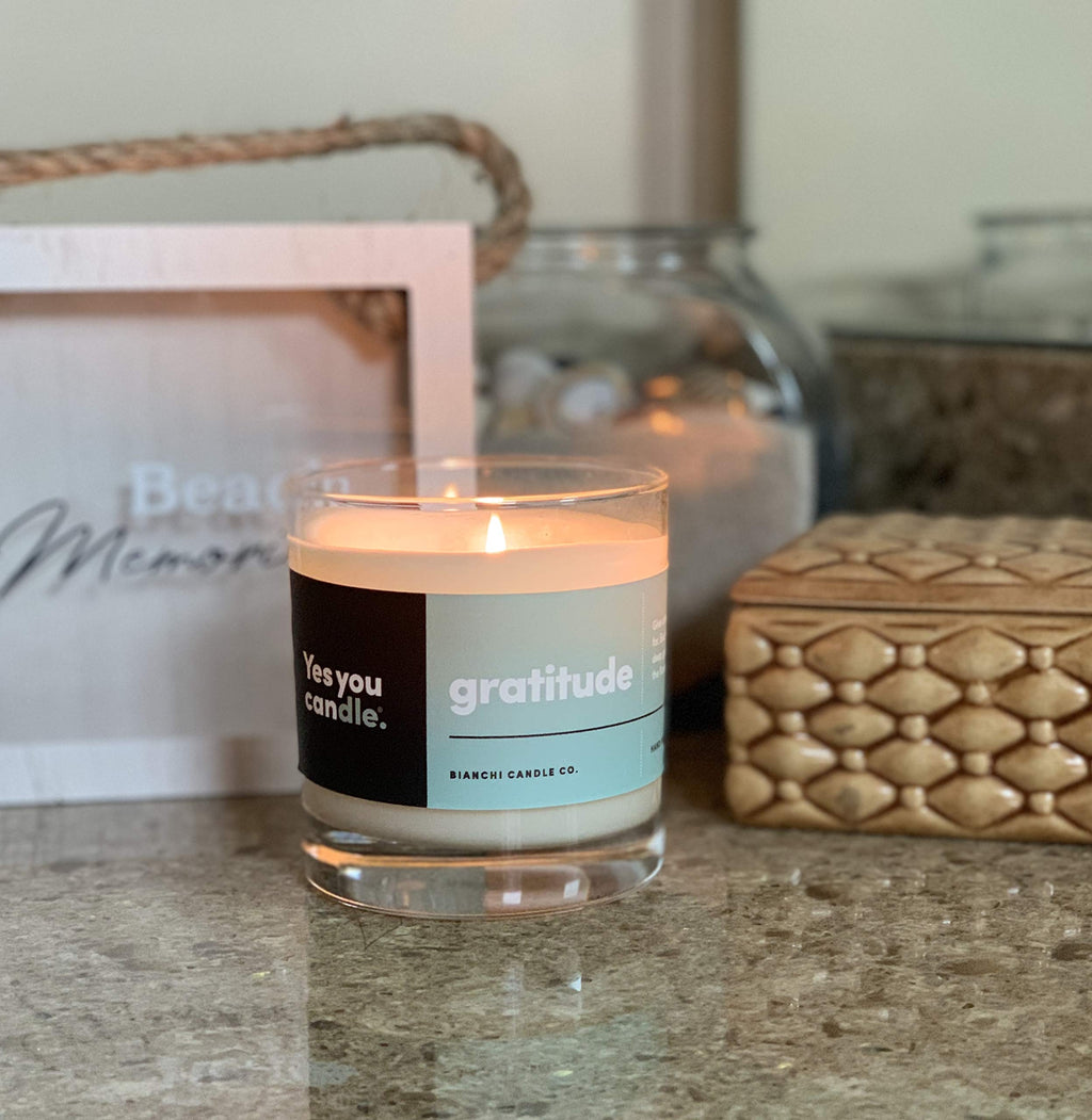 Hope, Inspirational 8oz Highly Scented Candle, Soy, Made in USA, Great Message, Pure Essential Oils, Holiday Gift, Aromatherapy, 100% Pure, Vanilla and Sandalwood