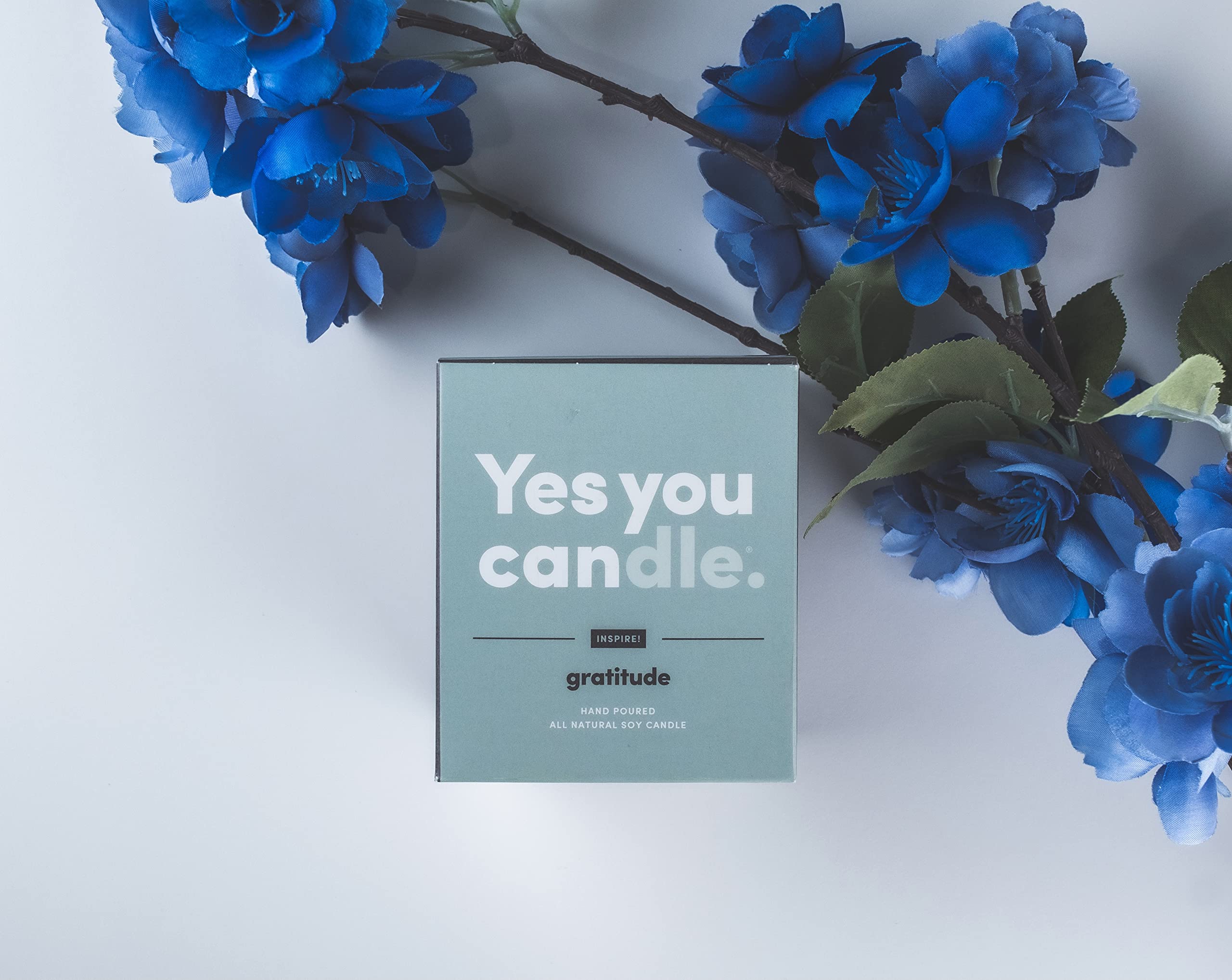 Hope, Inspirational 8oz Highly Scented Candle, Soy, Made in USA, Great Message, Pure Essential Oils, Holiday Gift, Aromatherapy, 100% Pure, Vanilla and Sandalwood