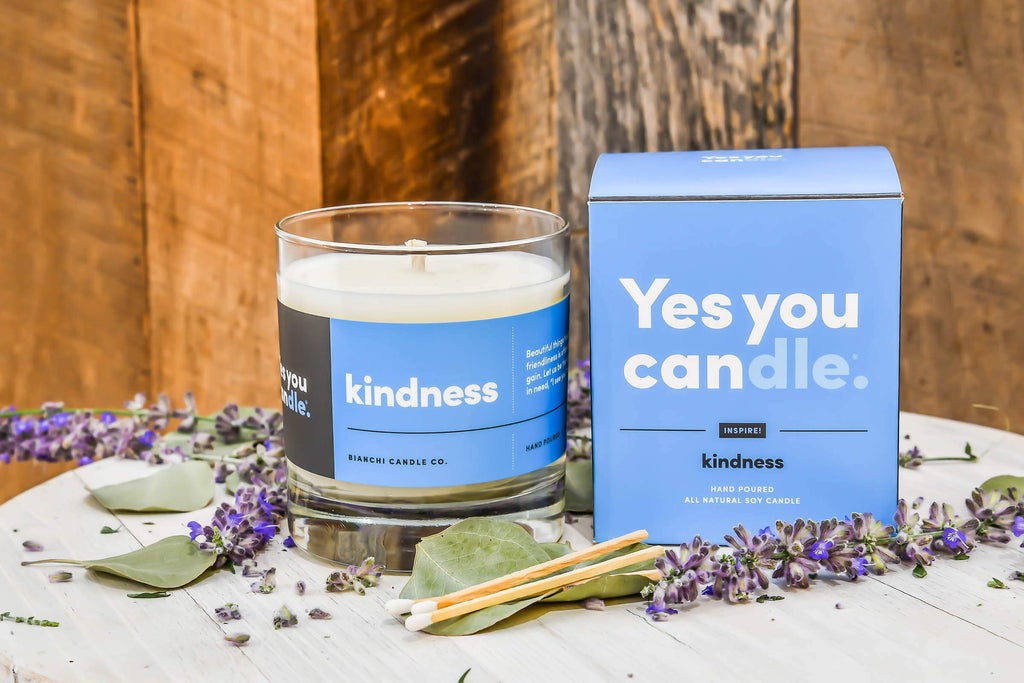 Hope, Inspirational 8oz Highly Scented Candle, Soy, Made in USA, Great Message, Pure Essential Oils, Holiday Gift, Aromatherapy, 100% Pure, Vanilla and Sandalwood