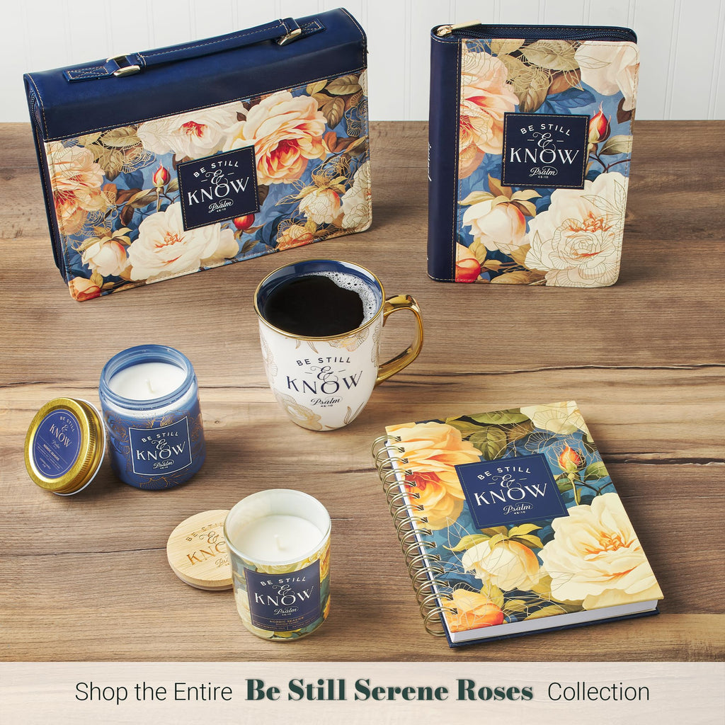 Christian Art Gifts Natural Soy Wax Inspirational Scripture Scented Candle: All Things for Good Bible Verse, Glass Jar, Bamboo Lid, Pure Essential Oils, Lead-Free Cotton Wick, Calming Breeze Scent