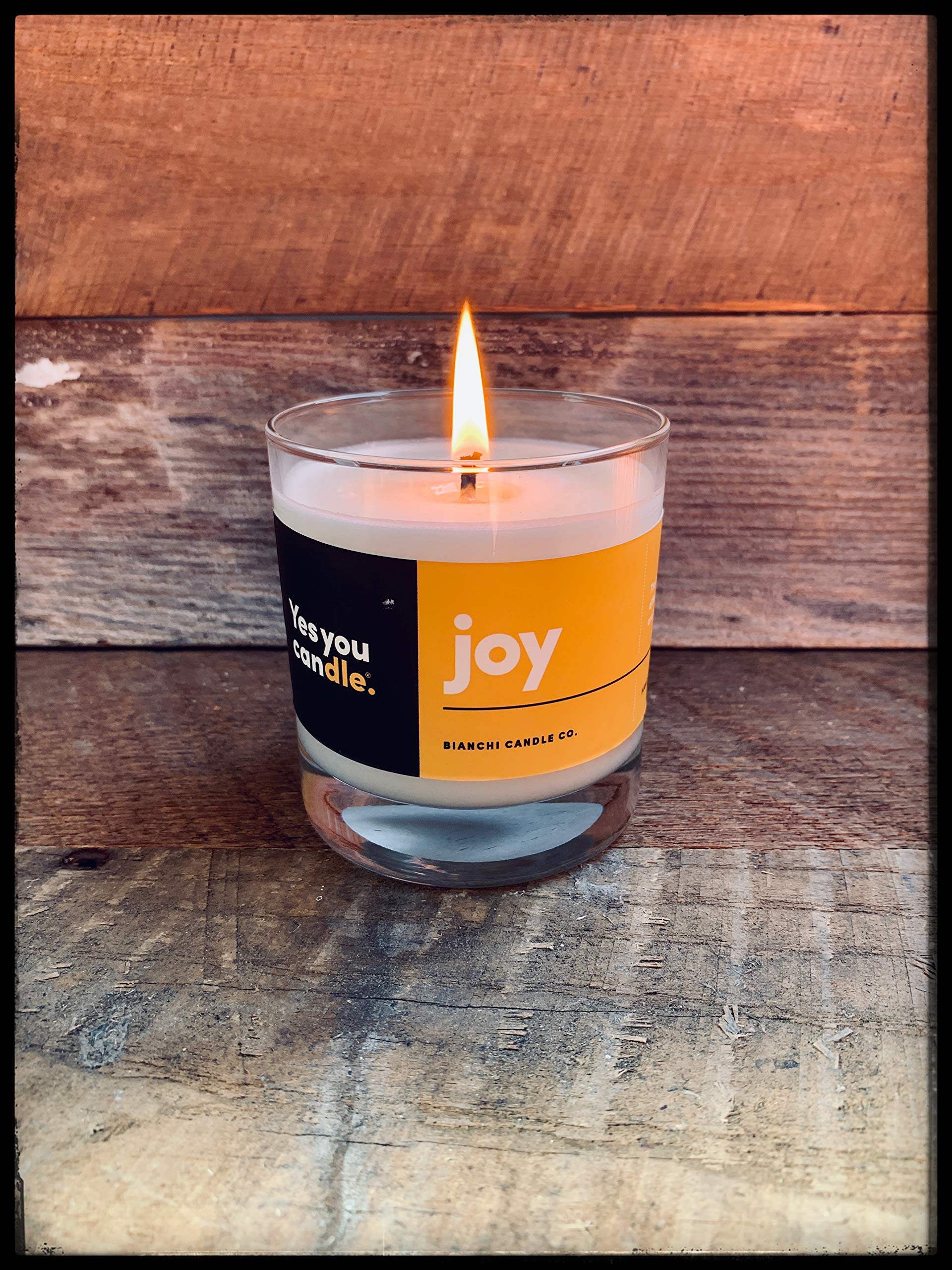 Hope, Inspirational 8oz Highly Scented Candle, Soy, Made in USA, Great Message, Pure Essential Oils, Holiday Gift, Aromatherapy, 100% Pure, Vanilla and Sandalwood